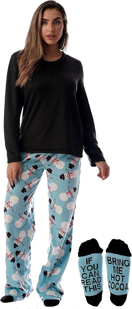 Just Love Ultra-Soft Women’s Pajama Pant Set - Nightgown with Matching Socks | Amazon (US)