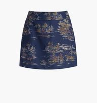 The Tatiana Skirt - Navy Equestrian Toile | Hill House Home