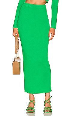 AFRM Barry Maxi Skirt in Bright Green from Revolve.com | Revolve Clothing (Global)
