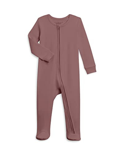 Colored Organics Baby Organic Cotton Peyton Zip Up Footed Sleeper - Aster - 6-12M | Amazon (US)