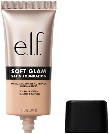 e.l.f. Soft Glam Foundation, Medium Coverage, Long-Lasting & Buildable Foundation For A Smooth, S... | Amazon (US)