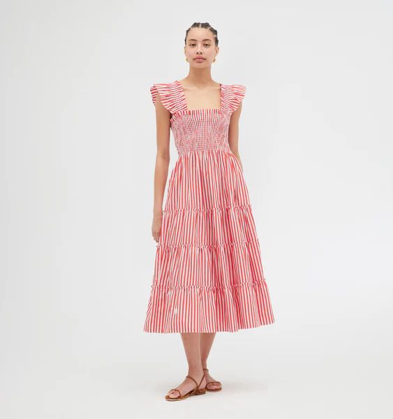 The Ellie Nap Dress - Red Stripe | Hill House Home