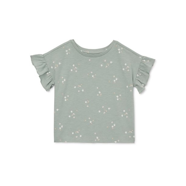 easy-peasy Toddler Girls Ruffle Sleeve T-Shirt, Sizes 12M-5T | Walmart (US)