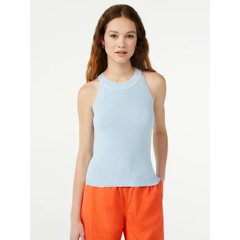 Free Assembly Women's Halter Sweater Tank Top | Walmart (US)