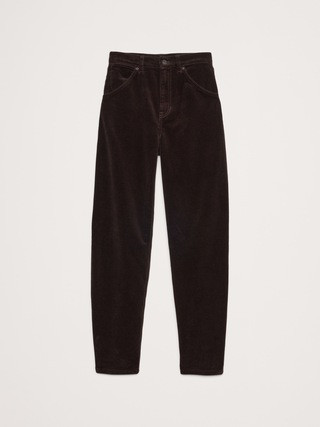 High-Rise Rigid Bow Corduroy Pant | Banana Republic (US)