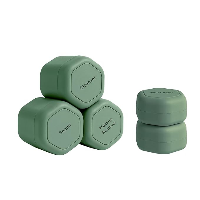 Cadence Travel Containers - Core Skincare Set - Magnetic Containers with Lids,2 Small (0.56oz) & ... | Amazon (US)