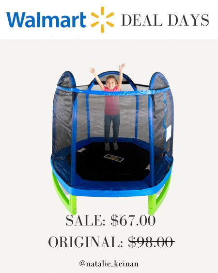 Kid’s trampoline on sale! Walmart deals! Sale alert! Holiday gift. Gift for kids. 

#LTKkids #LTKHoliday #LTKsalealert