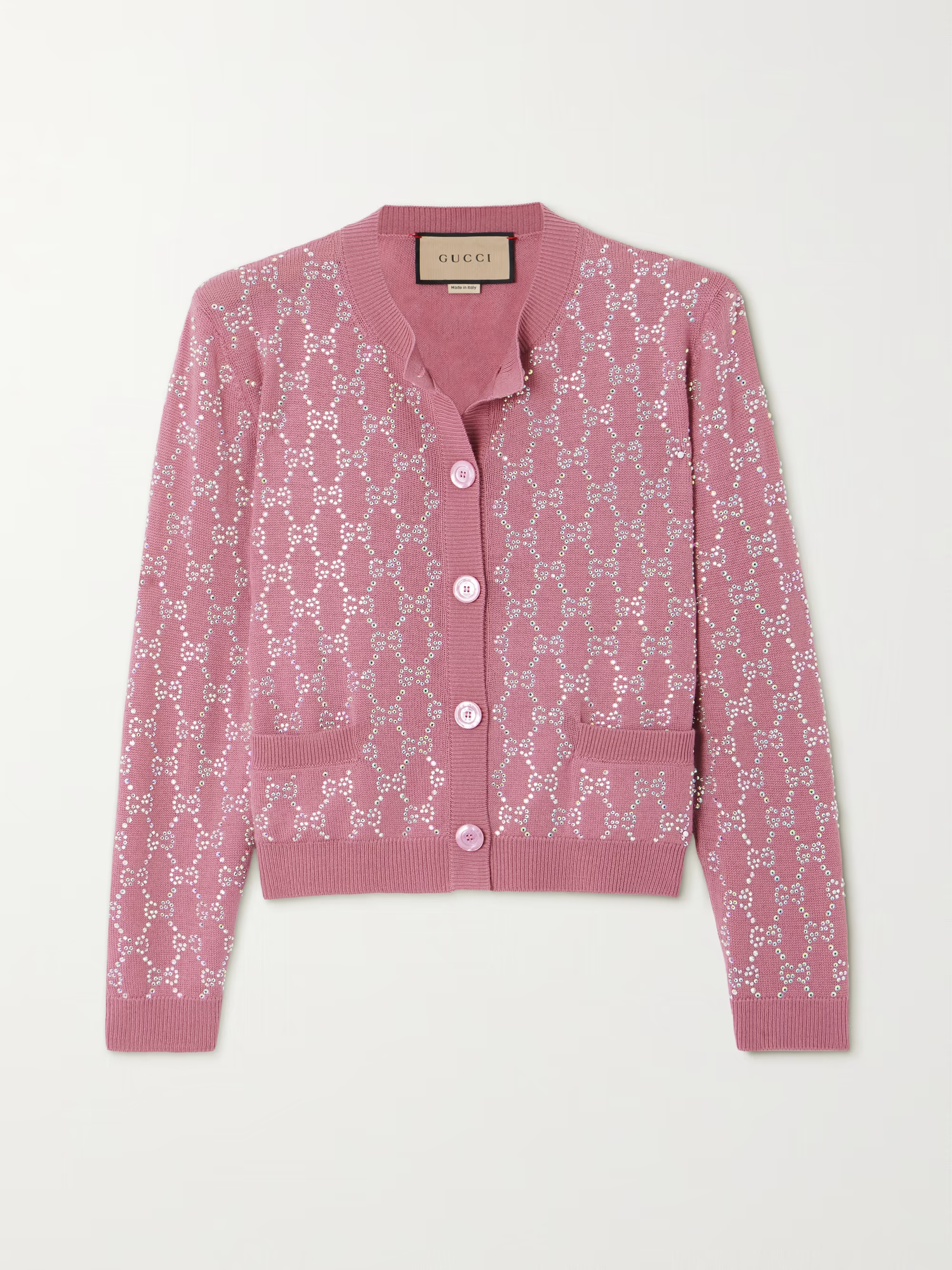 Crystal-embellished wool cardigan | NET-A-PORTER (US)