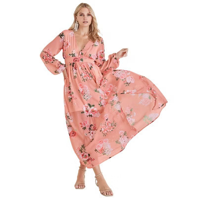 VENUS Womens Floral Maxi Dress​  -  M, Floral, Prairie Floral | Target