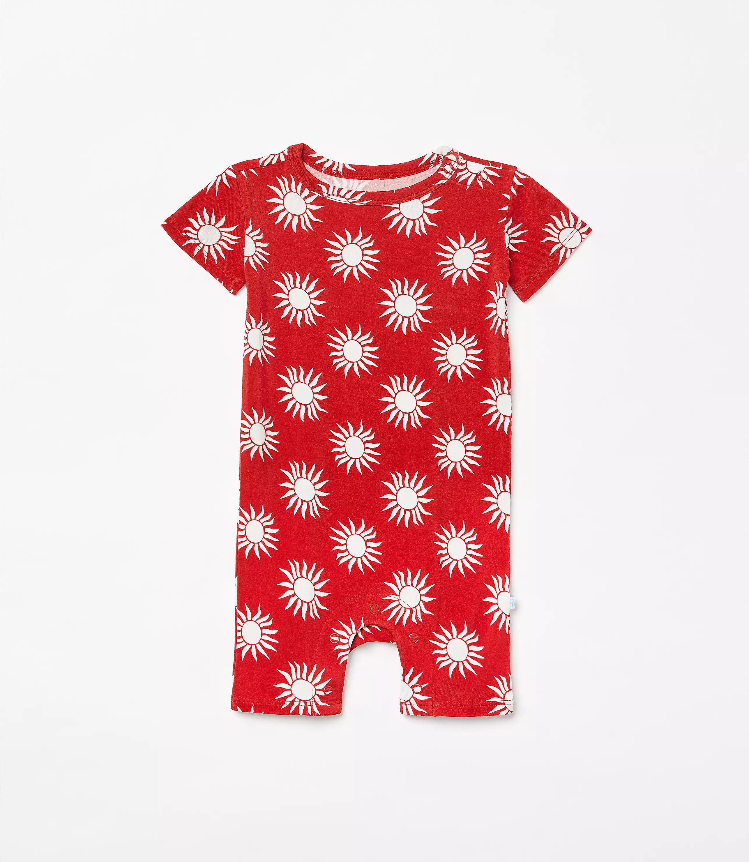 Posh Peanut X LOFT Sunny Basic Short Sleeve Short Length Romper | LOFT