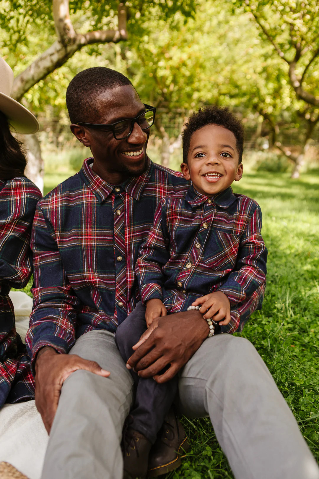 Madeline Boy's Shirt in Navy Plaid | Ivy City Co