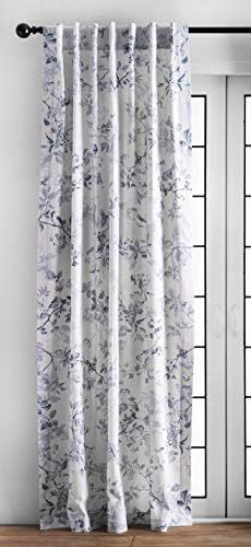 Maison d' Hermine Equinoxe 100% Cotton Curtain One Panel for Living Rooms Bedrooms Offices Tailored  | Amazon (US)
