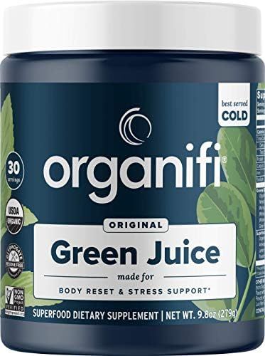 Organifi Green Juice - Organic Superfood Powder - 30-Day Supply - Organic Vegan Greens - Helps De... | Amazon (US)