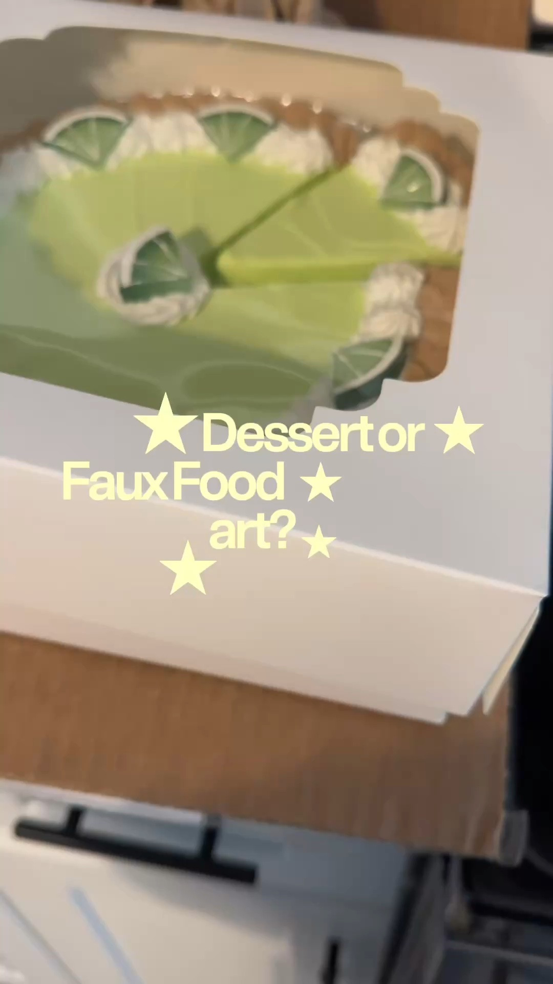 Fake food key lime pie anyone?