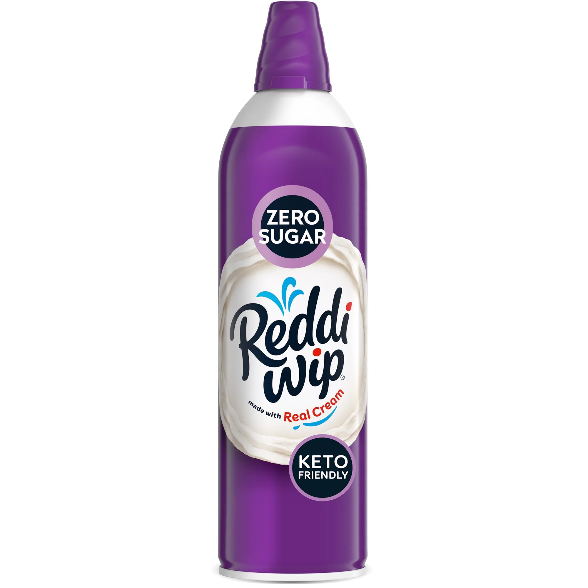 Reddi-wip Zero Sugar Whipped Topping Made with Real Cream, Perfect for Pumpkin & Apple Pie, 13 oz | Walmart (US)