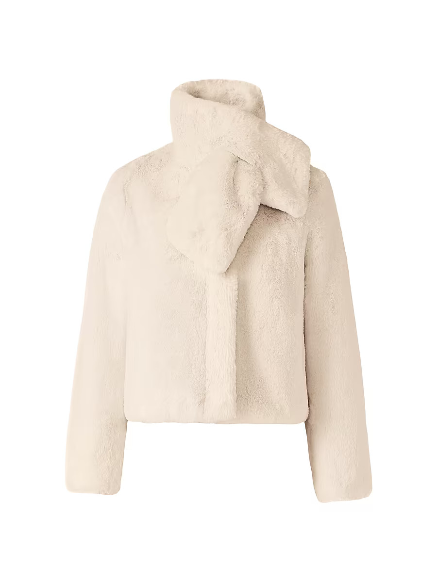 Women's Kendell Faux Fur Scarf Jacket - Powder - Size Medium | Saks Fifth Avenue