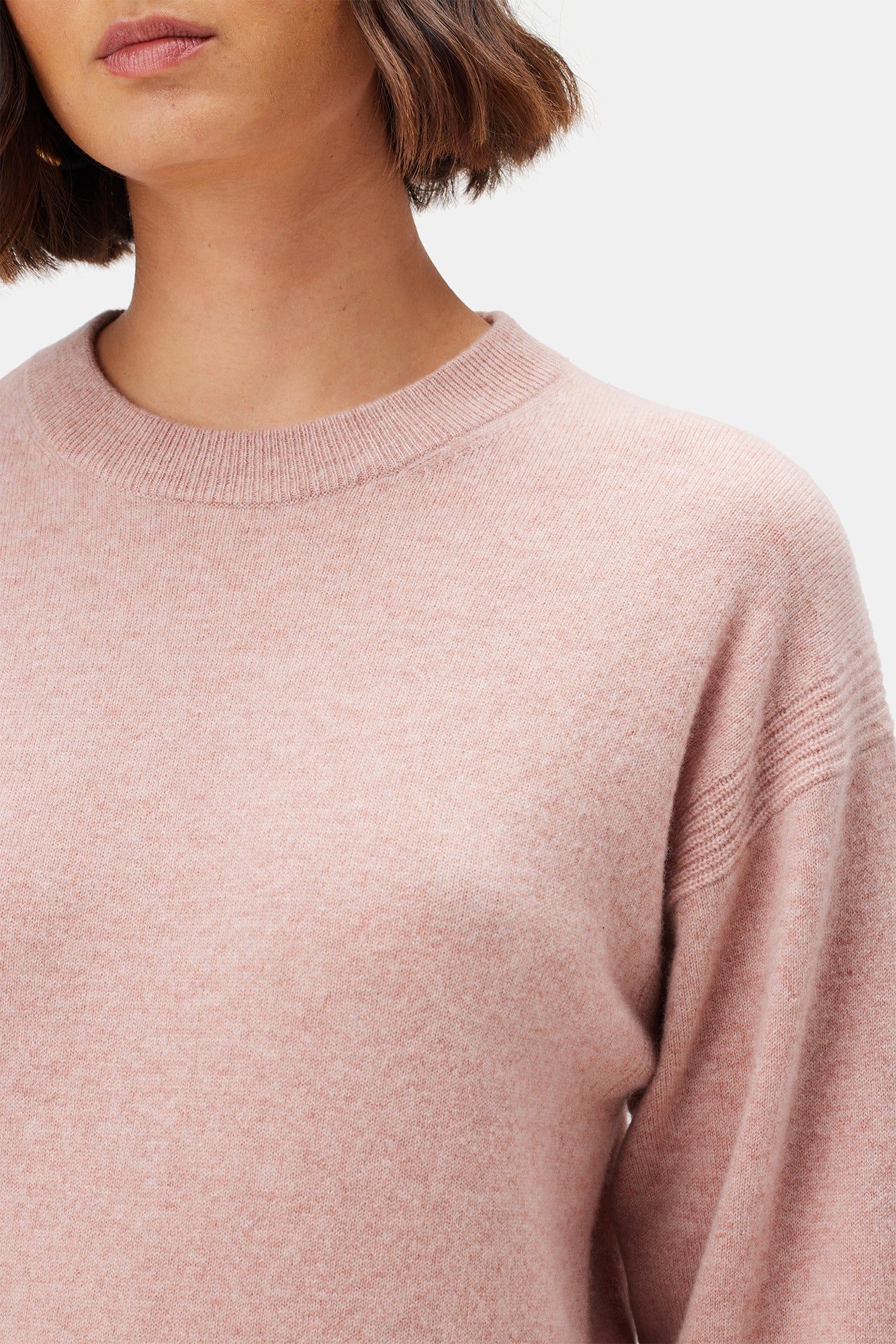 Pearl Cashmere Sweater - Peony | Amour Vert