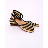 Natural Raffia Shoes | Bohemian Mules For Women Summer Slide Sandals Comfortable Beach Footwear Eco-Friendly Gift | Etsy (US)