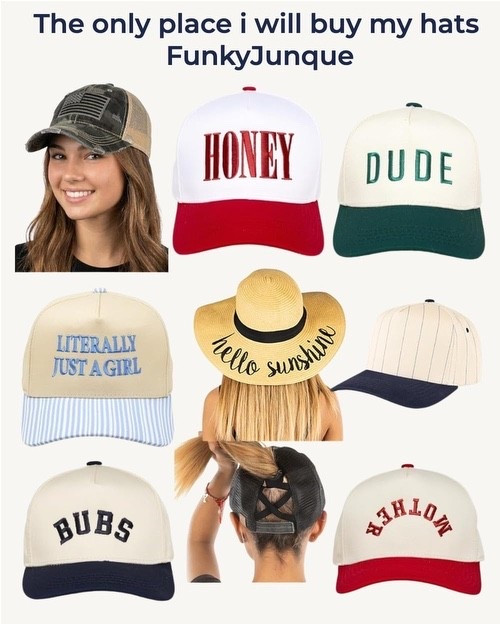 I’m convinced I just found every girl’s new favorite place. Hats that actually fit right, look cute, and give that effortless baseball cap babe vibe we all try to achieve. Funky Junque￼ somehow figured out the perfect fit for every kind of hat and now I don’t want to wear anything else 🤍🧢

#FunkyJunque #BaseballCapBabe #HatStyle #MomStyle #EverydayStyle #CasualChic #AmazonFinds #TrendyAccessories #HatObsessed #NeutralStyle #EffortlessStyle #OOTD #MomFashion #CuteAndComfy #FashionFinds #BaseballHatStyle #InfluencerFinds #DailyStyle #StreetStyle #WomenWhoWearHats

#LTKgrwm #LTKootd #LTKTravel