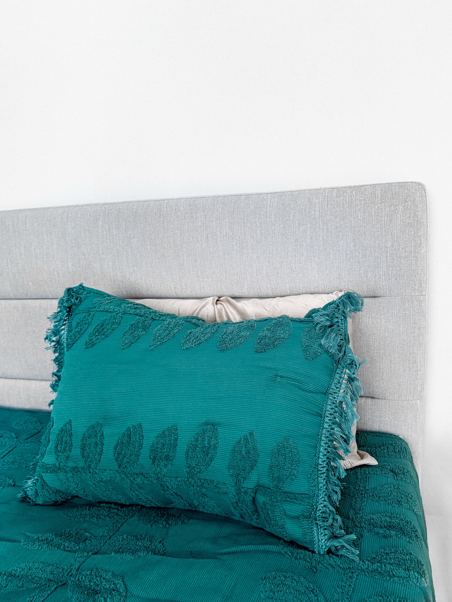 obsessed with these pillow shams I found on clearance today at target 😍 they add a nice pop of color to our bedroom! I also got the matching quilt and the prices were a STEAL! 

opalhouse designed with jungalow bedding is all 40% off rn!! 
#bedding #targetfinds #pillows #bedroom #comforter #duvet #quilt #blankets #opalhouse #jungalow

#LTKSaleAlert #LTKFindsUnder50 #LTKHome