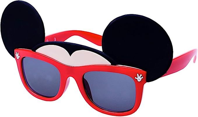 Sun-Staches Officially Licensed Lil' Characters Mickey Glasses, Black, Red, Beige, 8" | Amazon (US)