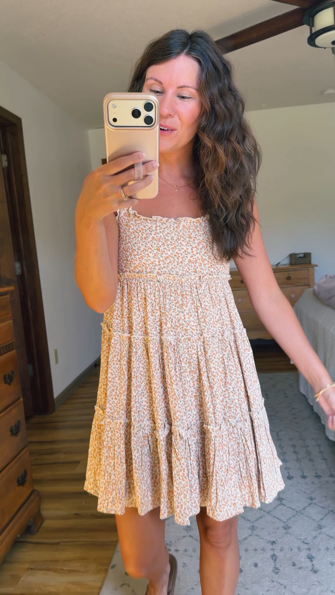 xs in my dress and size 6 in my sandals!🤎

#LTKPetite #LTKgrwm #LTKootd