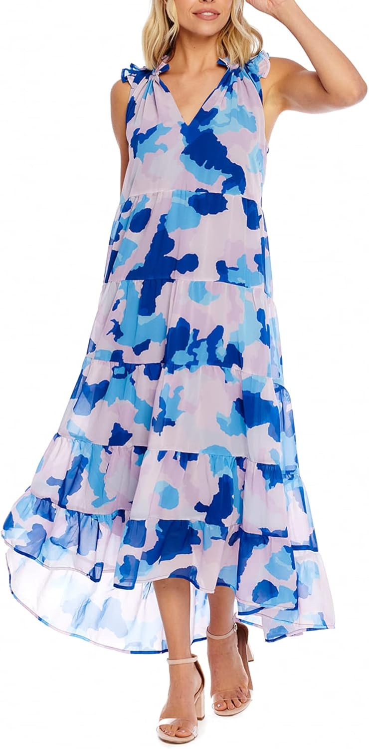 Mud Pie Indy Womens Sleeveless Maxi Dress | Amazon (US)