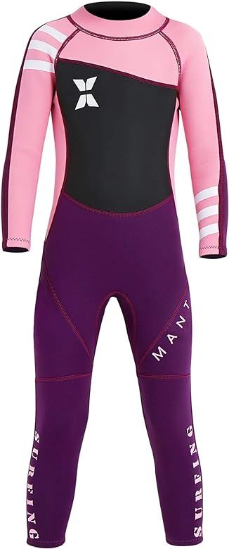 Kids 2.5mm Wetsuit Long Sleeve One Piece UV Protection Thermal Swimsuit | Amazon (US)