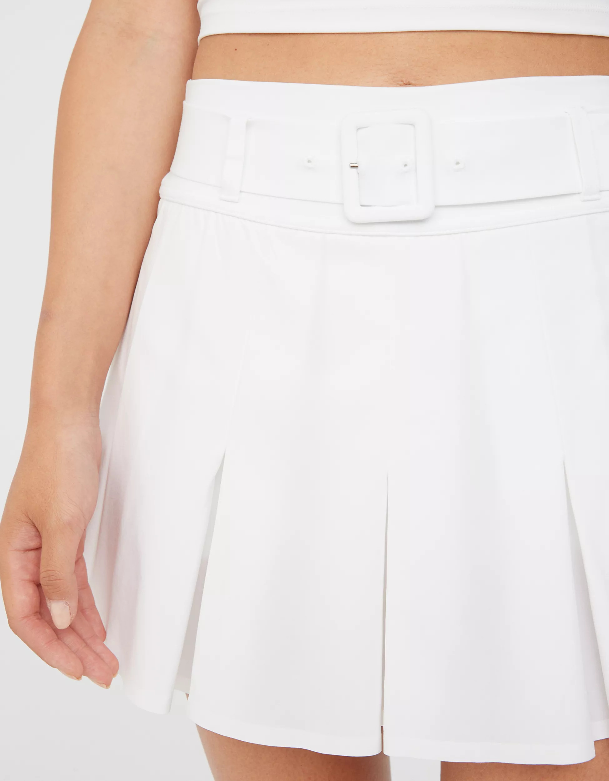 OFFLINE By Aerie Real Me Belted Pleated Skort | Aerie