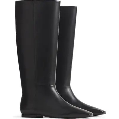 Reformation Remy Leather Knee High Boot in Black Leather at Nordstrom, Size 9 | Nordstrom