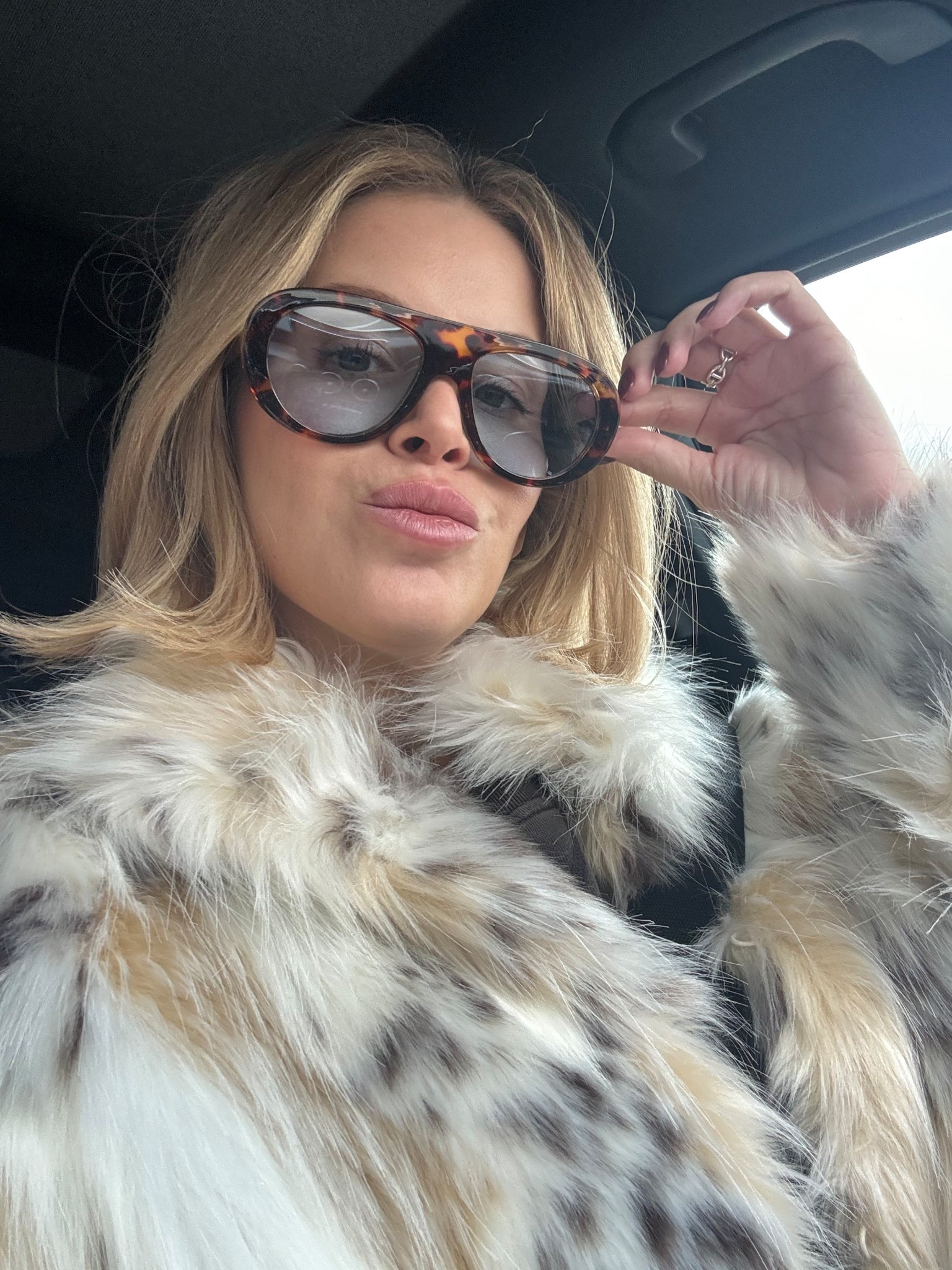 Amazon sunnies and Zara faux fur jacket was my Christmas outfit vibe  

#LTKOver40 #LTKWorkwear #LTKTravel