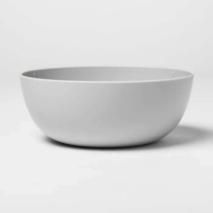 37oz Plastic Cereal Bowl Gray - Room Essentials™ | Target