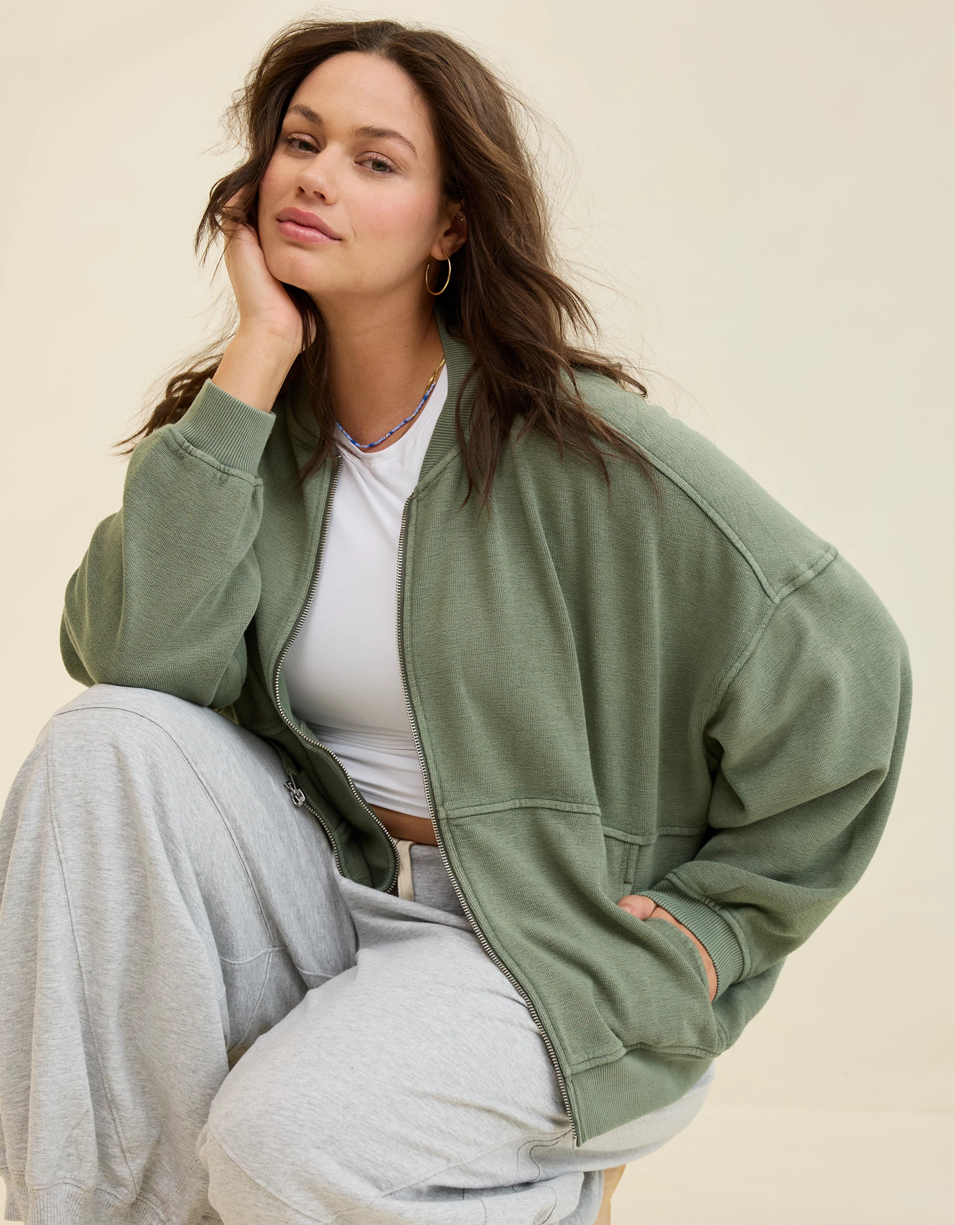Aerie Full Zip Sweatshirt | Aerie
