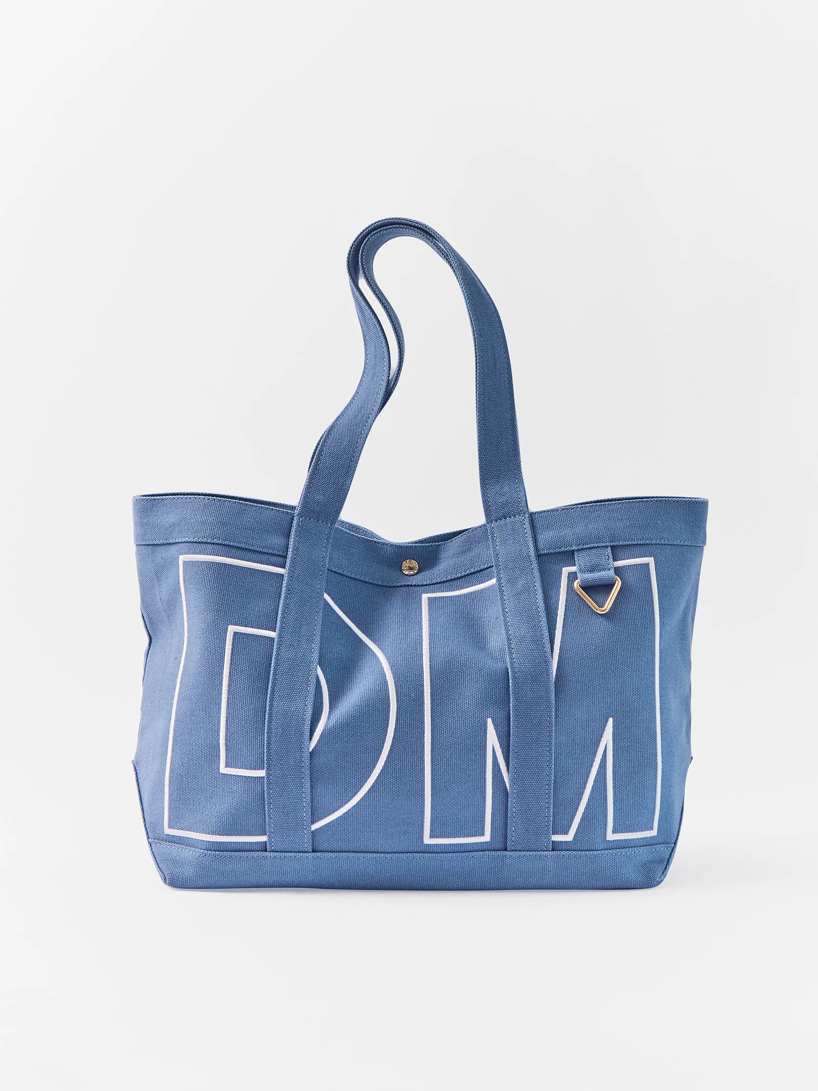 Custom Alpha Tote - Dusty Blue | BaubleBar