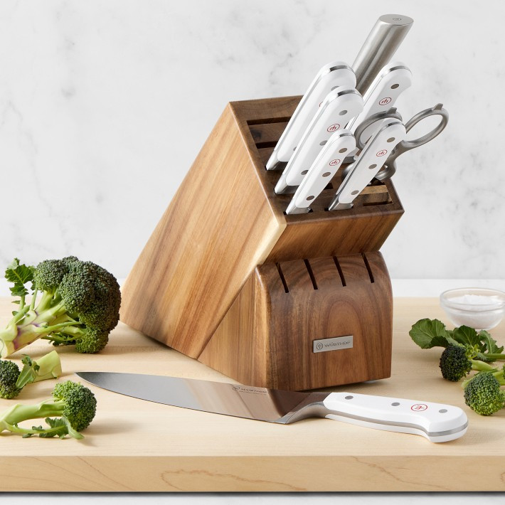 Wüsthof Classic White Knife Block, Set of 9 | Williams-Sonoma