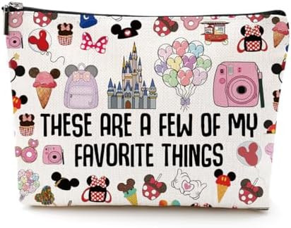 Vacation Trip Gift Fairytale Fans Makeup Bag Mouse Family Trip Snacks Cosmetic Bag Fairy Tales Gi... | Amazon (US)