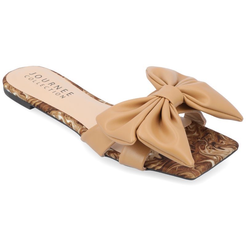 Journee Collection Womens Kealla Tru Comfort Foam Slip On Slide Flat Sandals | Target