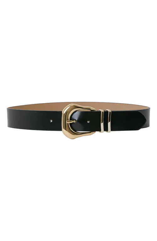 B-Low the Belt Koda Mod Leather Belt in Black Gold at Nordstrom, Size Medium | Nordstrom