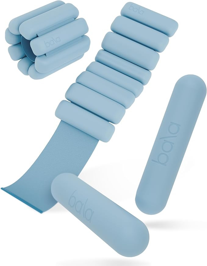 Bangles Wrist & Ankle Weights 2 Pound Pair and Bala Bars Dumbbell Set 2 Pound – Wearable Ankle ... | Amazon (US)