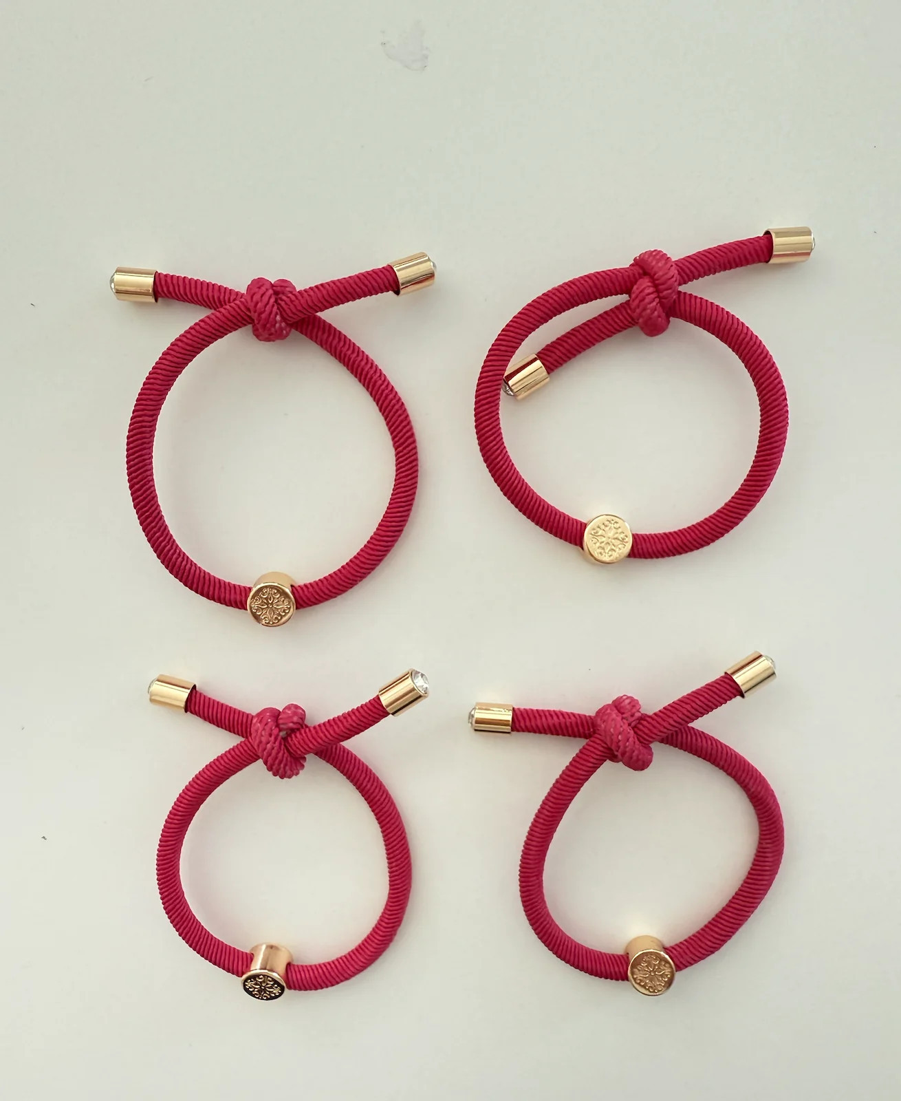 Original Smith & Co. Hair Tie Set - Magenta Pink | Smith and Co. Jewel Design