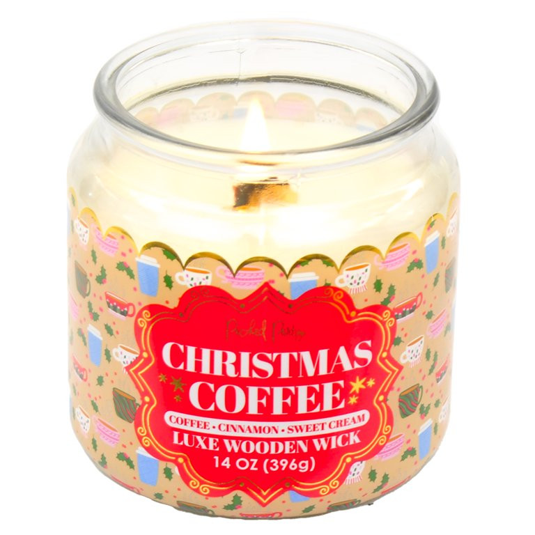 Packed Party Wrap 2 Wick Christmas Coffee Candle, 14 Ounce - Walmart.com | Walmart (US)
