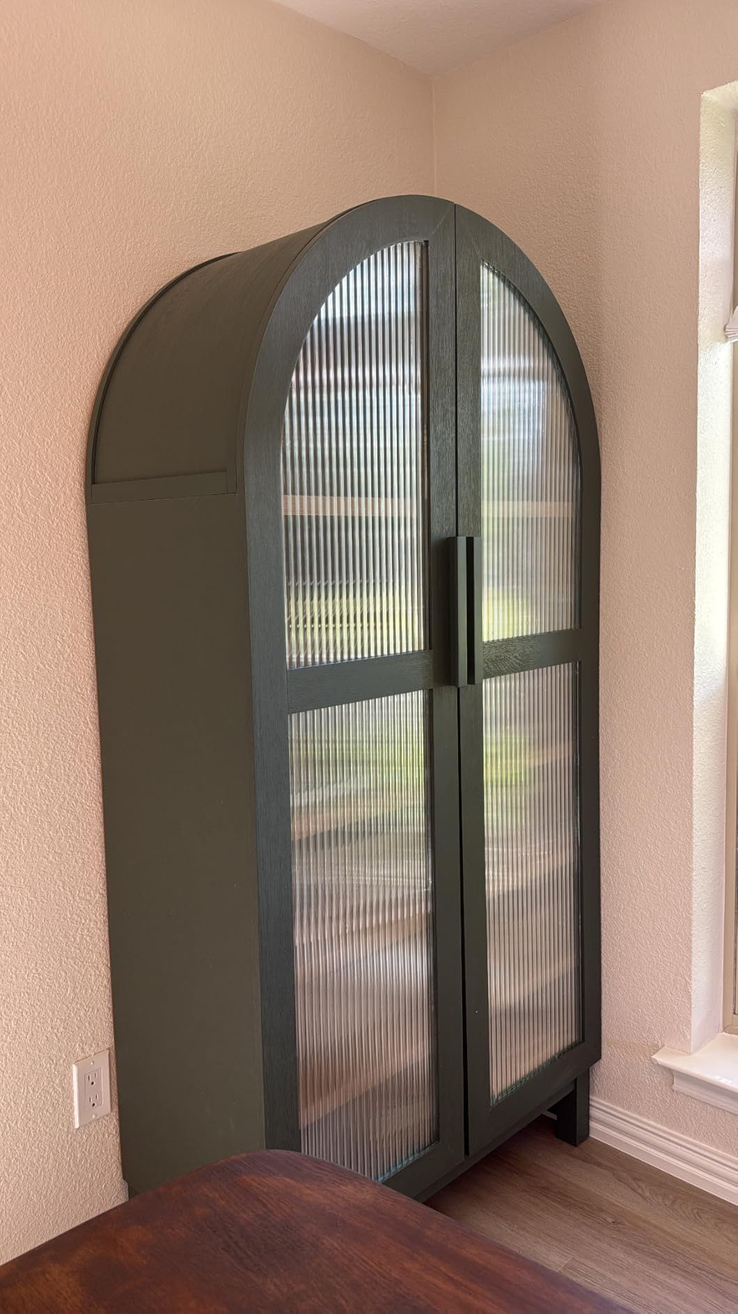 Coavas Reeded Glass Window Privacy Film, 3D Fluted Frosted Decorative Window Film, Self Adhesive ... | Amazon (US)