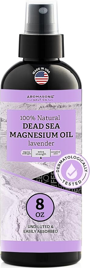 Aromasong Extra Strength Ultra Pure Magnesium Spray with 100% Natural Lavender 8 OZ | Amazon (US)