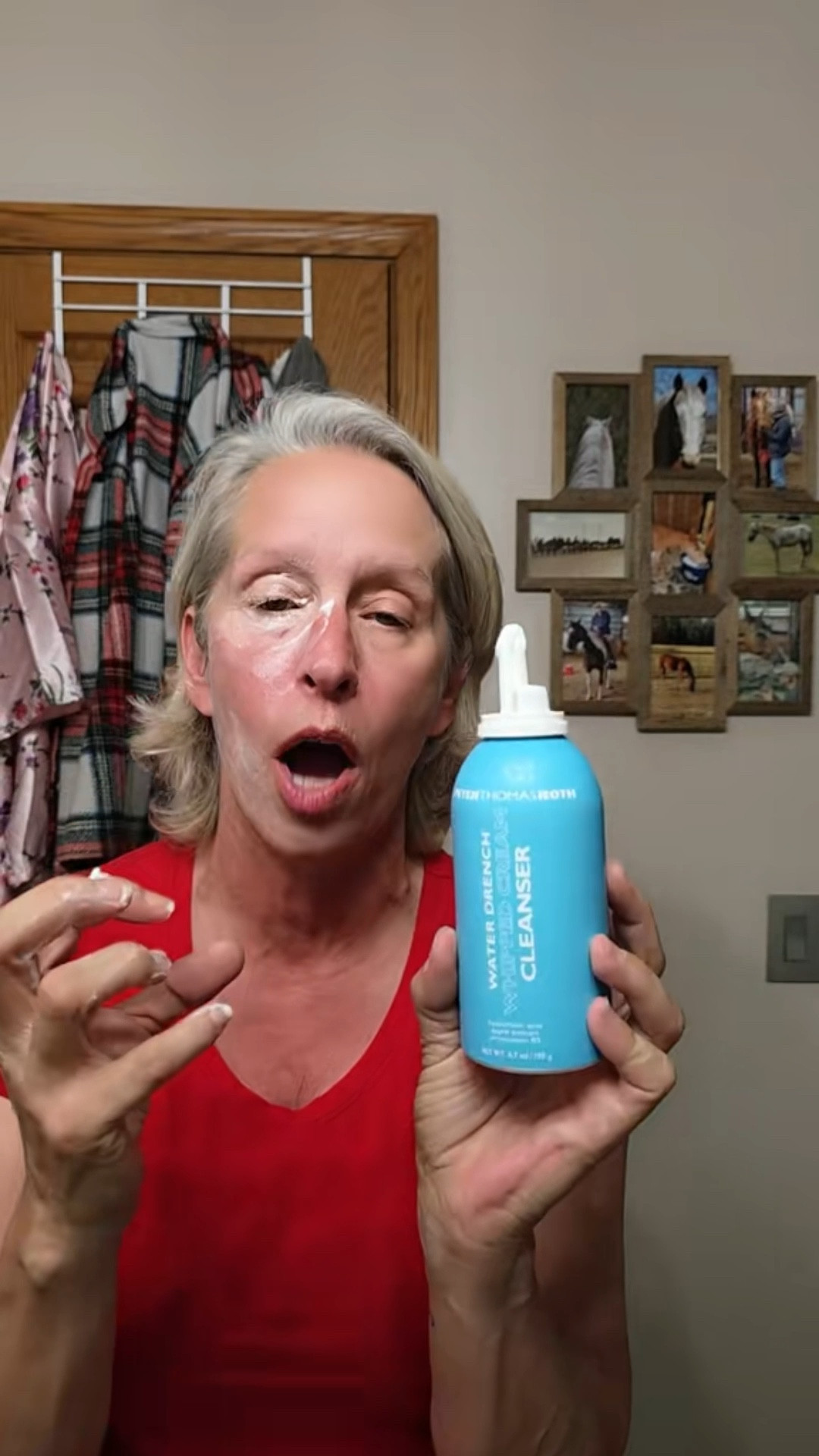 Peter Thomas Roth water French whipped cream cleanser is my go to for gently cleansing and makeup removal without being drying  

#LTKmorningroutine #LTKOver40 #LTKgrwm