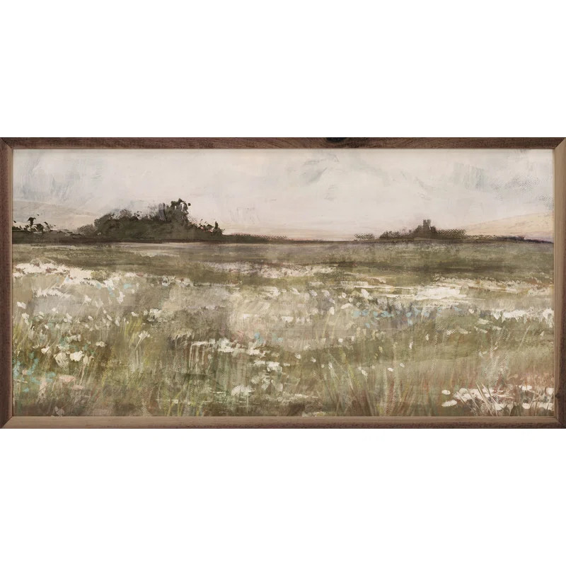 Winston Porter Moody Field by Nina Blue - Single Picture Frame Print on Wood | Wayfair | Wayfair North America