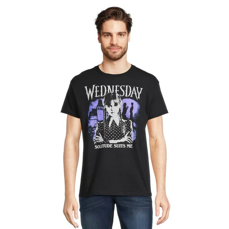 Wednesday Men's and Big Men's Short Sleeve Graphic Tee, Sizes S-3XL | Walmart (US)