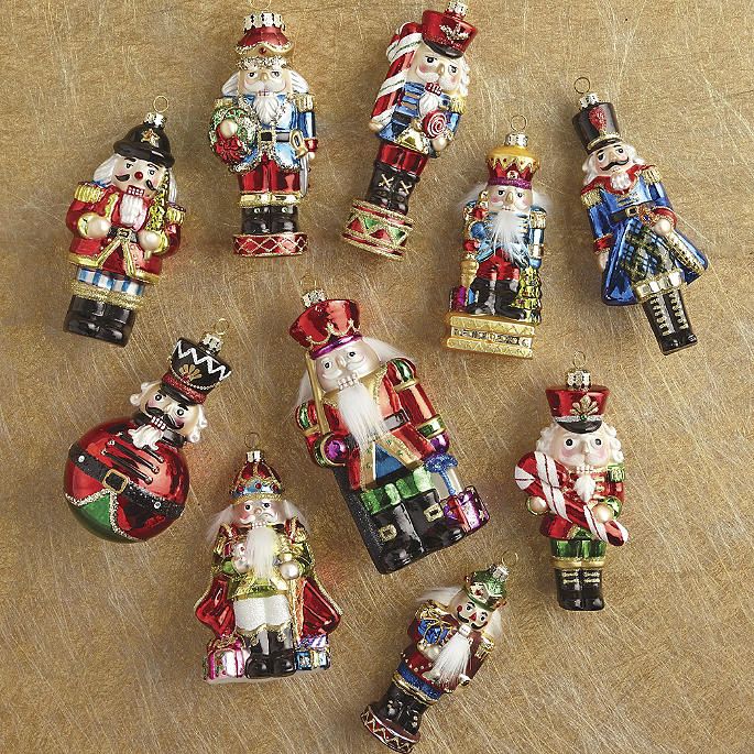 Nutcracker Ornaments, Set of 10 | Frontgate | Frontgate