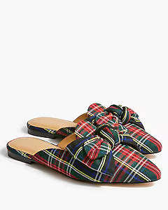 Tartan slip-on mules | J.Crew Factory