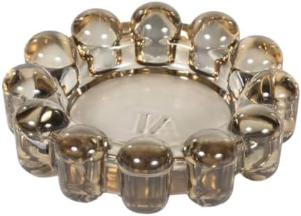Alice Lane Bubble Candle Dish – Chic Smoky Glass Candle Dish for Home Decor – Decorative Mode... | Amazon (US)