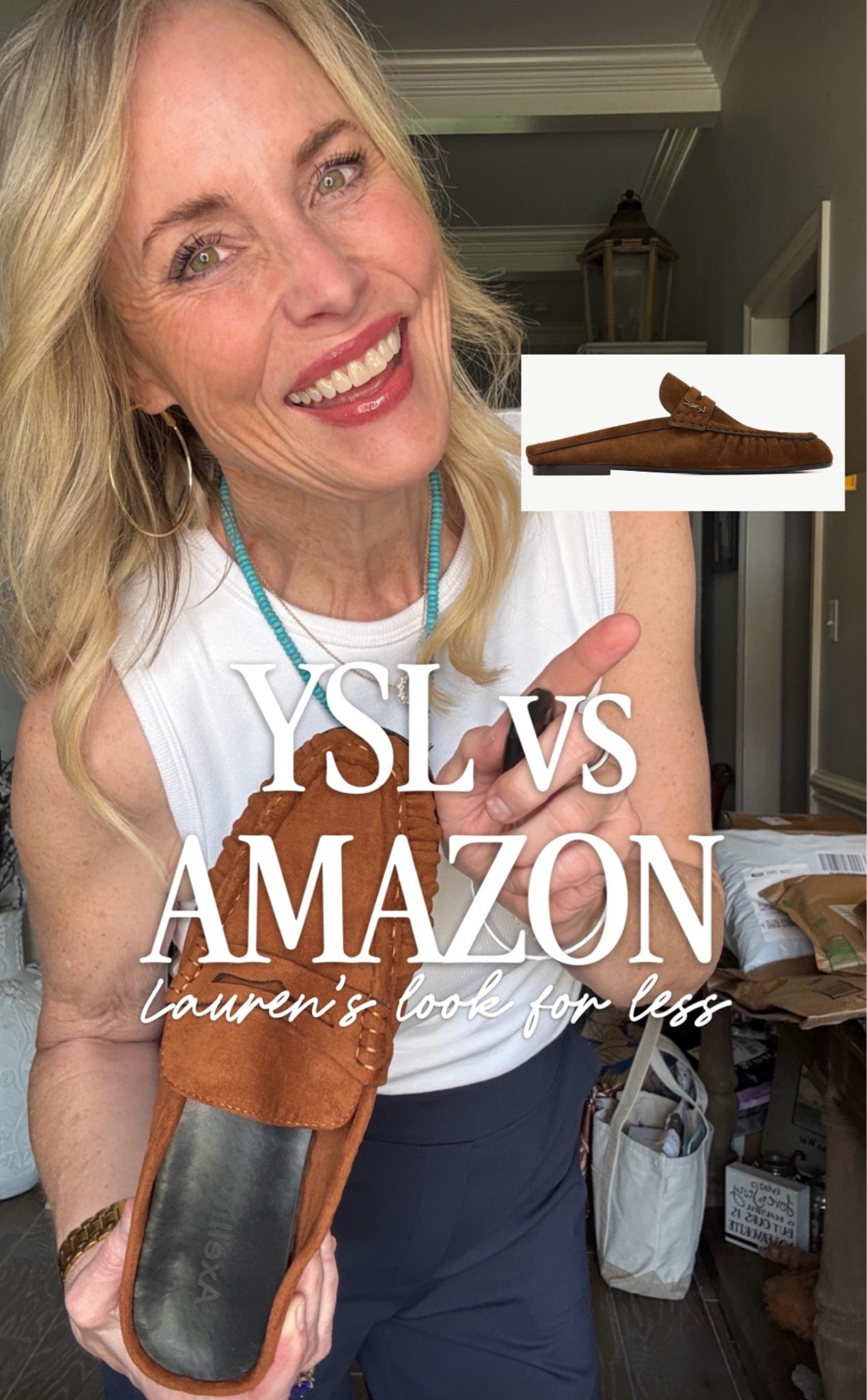 SHOP THE SPLURGE

These look SO much alike... but the price tags definitely don’t. 👀 The iconic YSL suede loafers are beautiful, but at around $1,200, I went looking for the look for less. And y’all... I found it on Amazon for $52.

Same rich brown suede look, the same easy slip-on style, and these are SO good with jeans, trousers, dresses... basically everything I’m wearing this fall.

For me, this was an easy SAVE. 



#lookforless #amazonfashion #amazonfinds #midlifefashion #over50style #fallfashion #loaferstyle

#LTKootd #LTKOver40 #LTKWorkwear